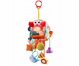 LeanToys Senzorická kostka Závěsná postel Mořští živočichové