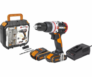 Worx WX354 20V akumulátorová vrtačka/šroubovák 2 x 2 Ah b...