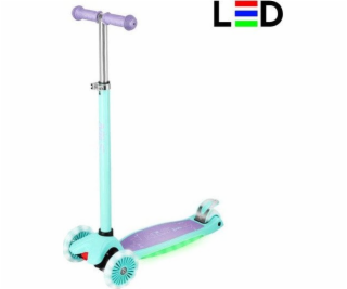 Dětská koloběžka s LED světlem Nils Fun HLB1310 fialová