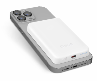 SBS TEBB5000MAG1CW Power Bank 5000mAh bezdrátové nabíjení...