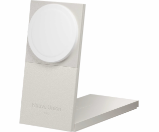 Bezdrátová nabíječka Native Union Rise 2 v 1 Qi2, pískovec