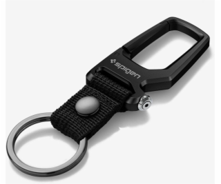 Spigen Karabina s klíčenkou, 1 balení, černá