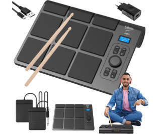 V-Tone Přenosná elektronická bicí sada ED9 na baterie