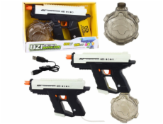 LeanToys Elektrická vodní pistole automatická 10m černá bílá 800ml LEAN Toys