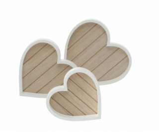 Boltze Dekorativní podnosy ve tvaru srdce, HERZ