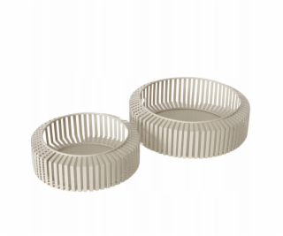 Dekorativní kovové misky VIKI, 2 ks. O 24-30 cm