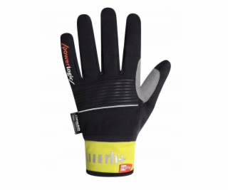 Cyklistické rukavice zeroRH+ Nordic Outdry černá # žlutá ...