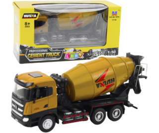 HUINA Míchačka betonu Stavební vozidlo Kov Khaki 1:50