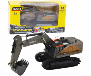 HUINA Metal Crawler Excavator Pohyblivá lžíce Černá 1:50