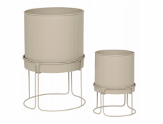 Kovové květináče, 2 kusy, AZE, O 30 cm