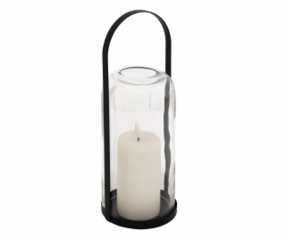 Atmosphera LED lucerna AS sklo a kov, 35 cm