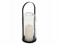 Atmosphera LED lucerna AS sklo a kov, 35 cm