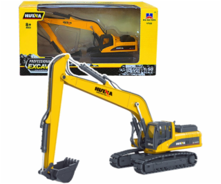 HUINA Metal Crawler Excavator Pohyblivé rameno Žluté 1:50