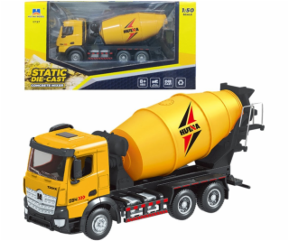 HUINA Míchačka betonu Stavební vozidlo Kov Žlutá 1:50