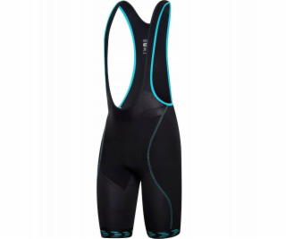 RH+ Cyklistické kraťasy zeroShark ČERNO-VODNĚ ZELENÉ - XL