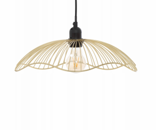 Atmosphera Závěsná lampa GALT O 34 cm s drátěným stínidlem