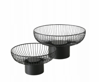 CINDY kovové talíře na ovoce, 2 ks. O 30-39 cm