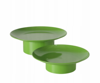 Kovové podnosy na noze PLANA, 2 ks. O 32,5-28 cm