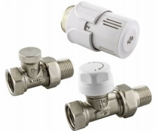 KFA Termostatická sada pro radiátor rovná, bílá 757-040-0...