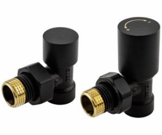 KFA Sada radiátorů Comfort PRO, úhlová, černá 758-130-81-BL