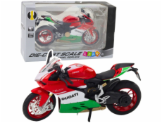 LeanToys Sportovní motocykly, kovová červená zelená světla, zvuky 1:12