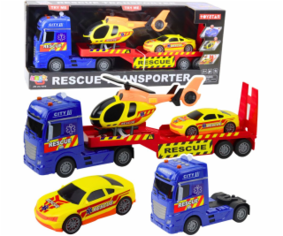 LeanToys Záchranná sada Nákladní automobil Vrtulník Auto ...