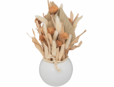 Atmosphera Aranžmá ze sušených květin s výhledem na moře v keramické váze, 25 cm