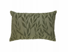 Atmosphera Dekorativní polštář LETHO, zelené listy, 38 x 58 cm