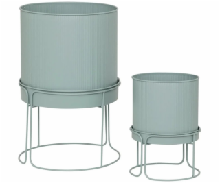 Kovové květináče, 2 kusy, AZE, O 30 cm