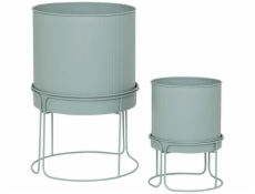 Kovové květináče, 2 kusy, AZE, O 30 cm