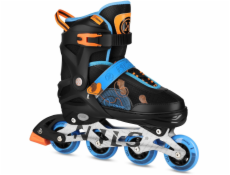 Nils Extreme NA13808 rekreační nastavitelné kolečkové brusle černomodré vel. 38-41