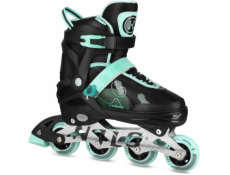 Nils Extreme NA13808 rekreační nastavitelné kolečkové brusle černo-zelené vel. 34-37