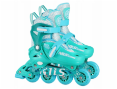 Nils Extreme Rekreační nastavitelné kolečkové brusle NA13102 tyrkysové velikosti 26-29