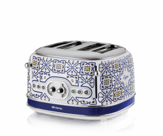 Ariete toustovač Capri na 4 plátky (bílý/vícebarevný, 163...