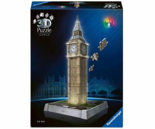 Ravensburger 3D puzzle Iconics: Big Ben - se světlem (216...