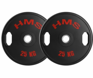 HMS TOG25 2 x 25 KG OLYMPIJSKÝ KOTOUČ S POGUMOU 2 x 25 KG