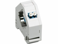 Držák adaptéru EFB na DIN lištu s LC Duplex Singlemode konektorem