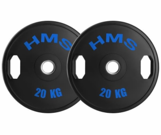HMS TOG20 2 x 20 KG OLYMPIJSKÝ KOTOUČ S POGUMOU 2 x 20 KG