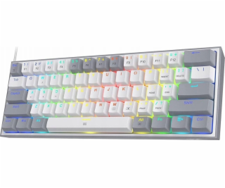 Redragon Klávesnice K617 Fizz Red s přepínači (K617WG-RGB)