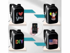 Elior Svítící batoh DH Style Led s LED obrazovkou