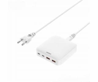 Remax DONGFENG 65W RP-U183 GaN PD QC 2xUSB-C/2xUSB BÍLÁ