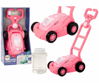LeanToys Sekačka na trávu Bubble Machine s rukojetí růžová