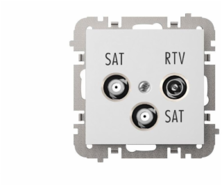 ELEKTROPLAST SANTRA R-TV-2xSAT koncová zásuvka bez rámečk...