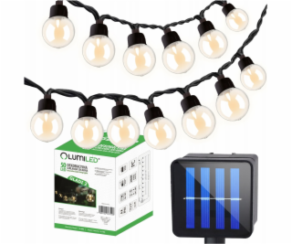 Lumiled Solární zahradní girlanda GLADI 2 50LED G40 16,7 ...