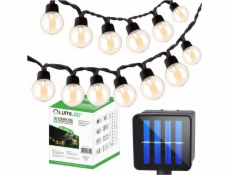 Lumiled Solární zahradní girlanda GLADI 2 50LED G40 16,7 m LUMILED