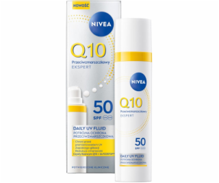 Nivea Q10 Denní UV pleťový fluid proti vráskám SPF50 40 ml