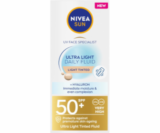 Nivea Sun Ultra Light Daily Fluid SPF50+ opalovací krém s...