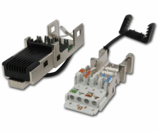 TELEGRTNER Telegärtner J80026A0046, RJ45, Černá, Nerezová...