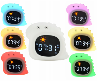 Atmosphera Noční světlo Silikonové hodiny Budík Datum Hud...