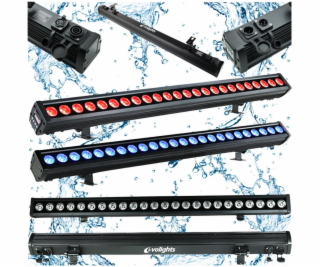 Evolights GLAZE BAR 24x4W RGBW IP65 LED světelný pásek ve...